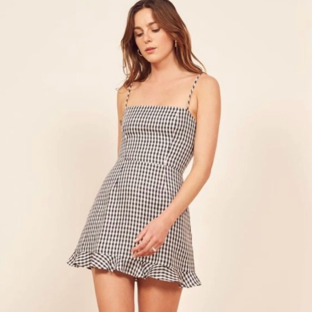 Reformation gingham dress